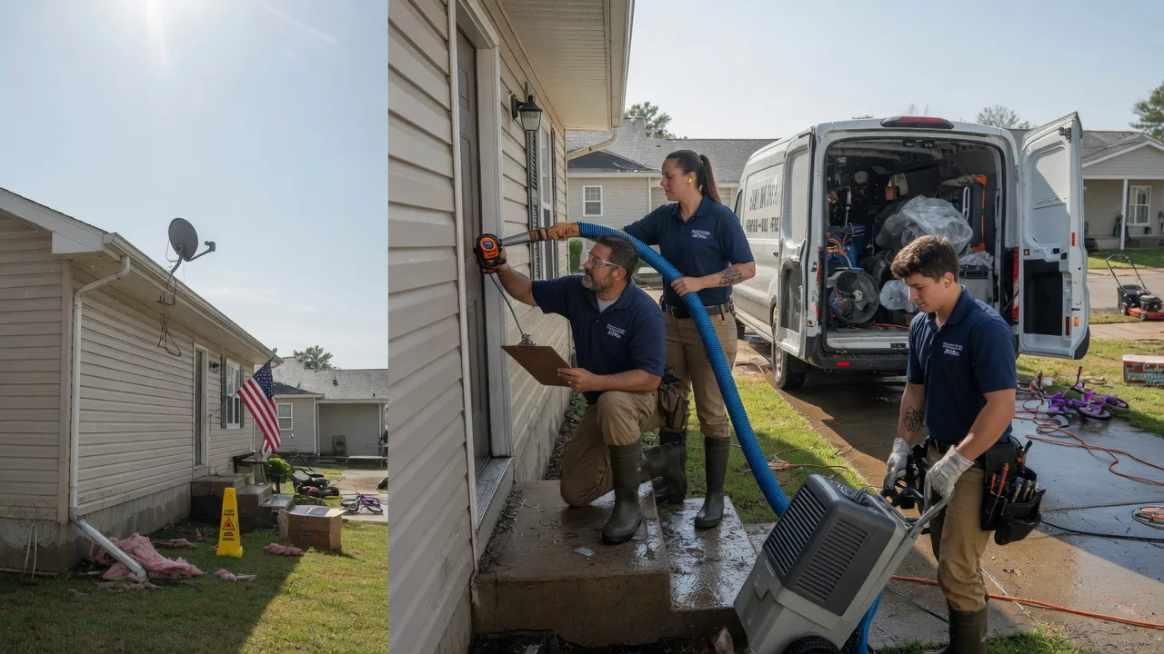 Ceiling Water Damage Restoration in Buhler, KS near me